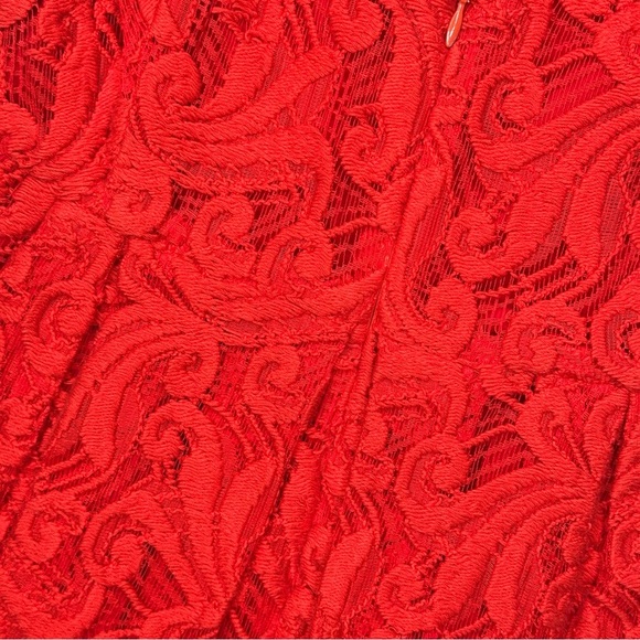 RACHEL COMEY Lace Red Rhoads Jumpsuit 2 - Picture 5 of 6